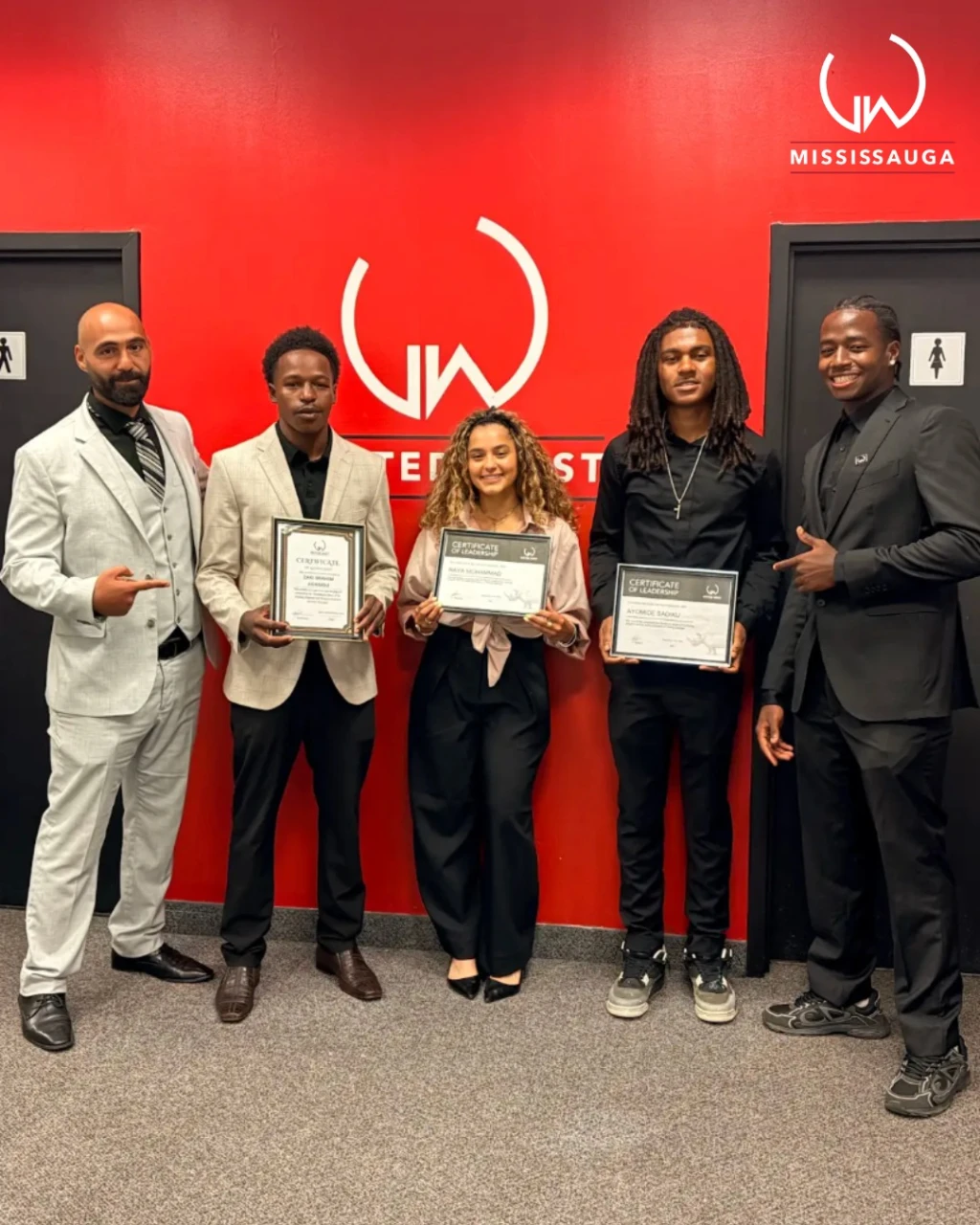 LEADERSHIP IN ACTION! Huge shoutout to our Manager Ghassan, standing proud with all THREE of his promotions!
